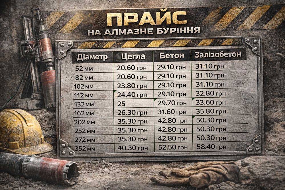 Алмазне буріння отворів