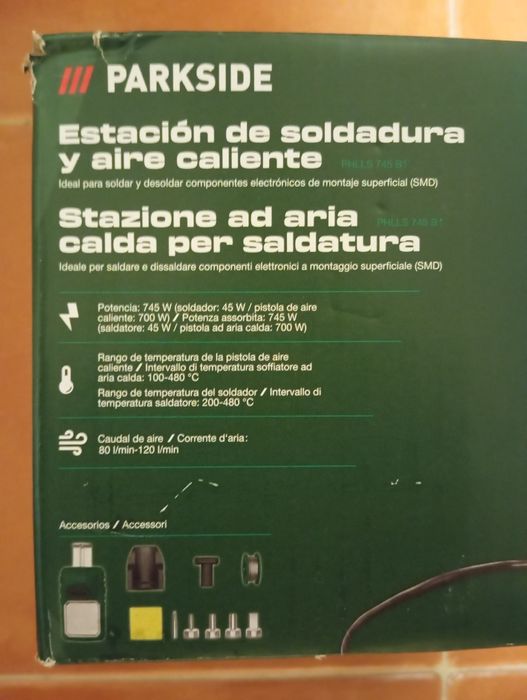 Estação de soldadura e ar quente Parkside