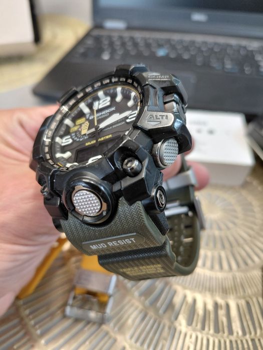Casio gwg1000 zielony i zolty pasek