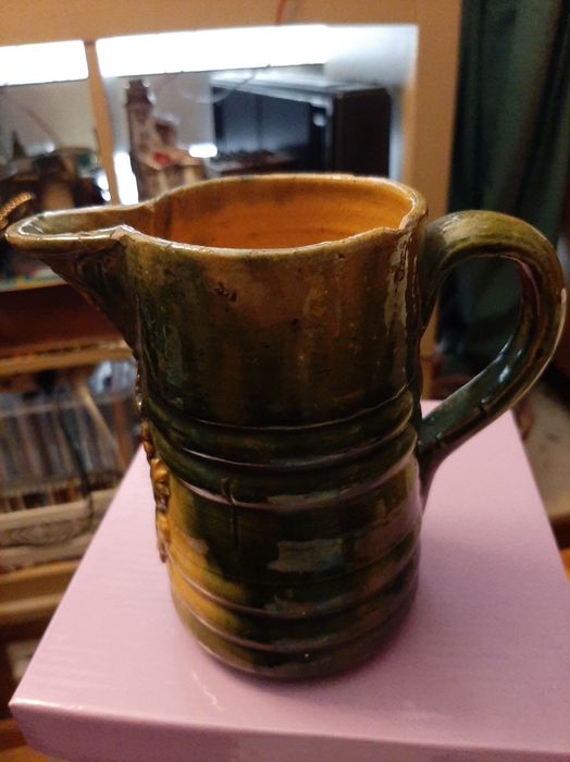 Canjirão/Jarro Vintage, em faiança