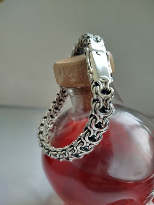 Срібний браслет 55г чоловічий, мужской серебряный браслет 925