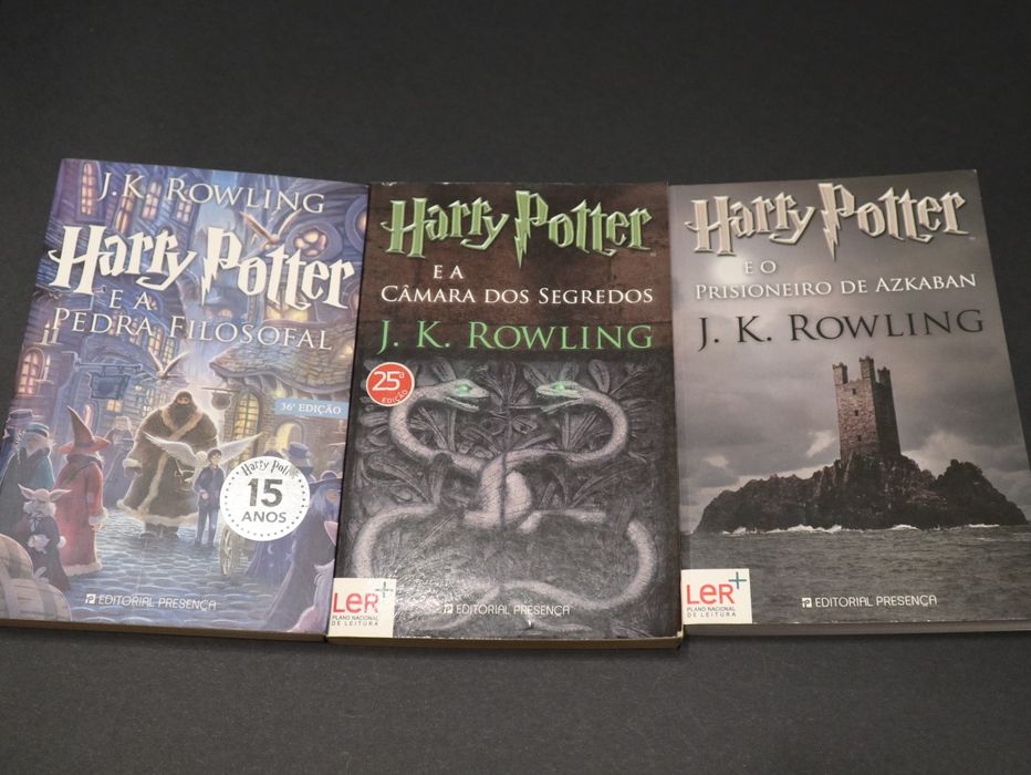 Livros 1, 2 e 3 "Harry Potter"