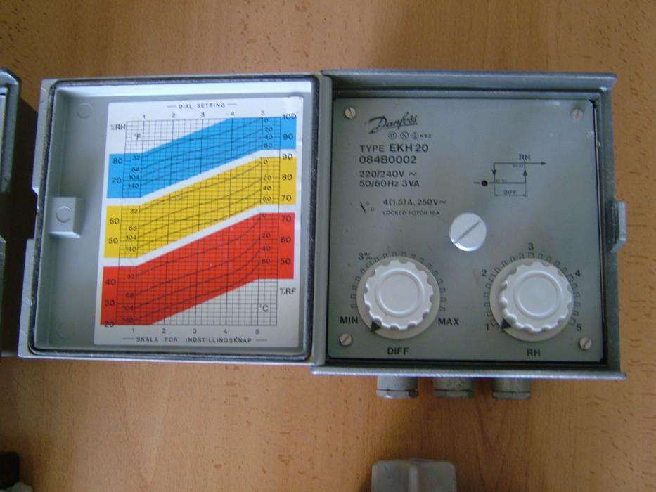 Equipamento Humidade Diferencial; termostato; Sonda