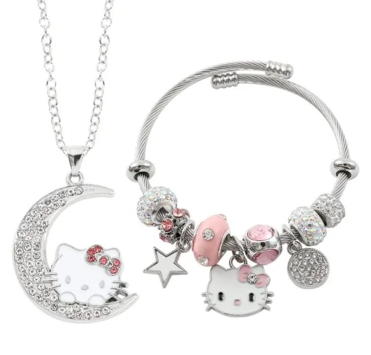 Набір Hello Kitty підвіска /браслет