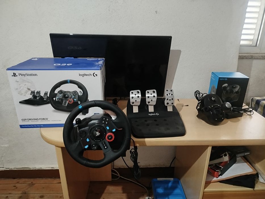 Vende Logitech G29+ Cambio as caixas dos artigos estão incluídas