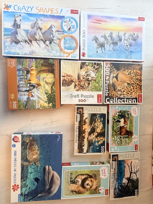 Puzzle konie zwierzeta
