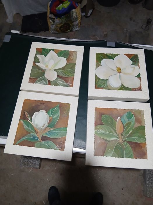 Quadros pintados à mão