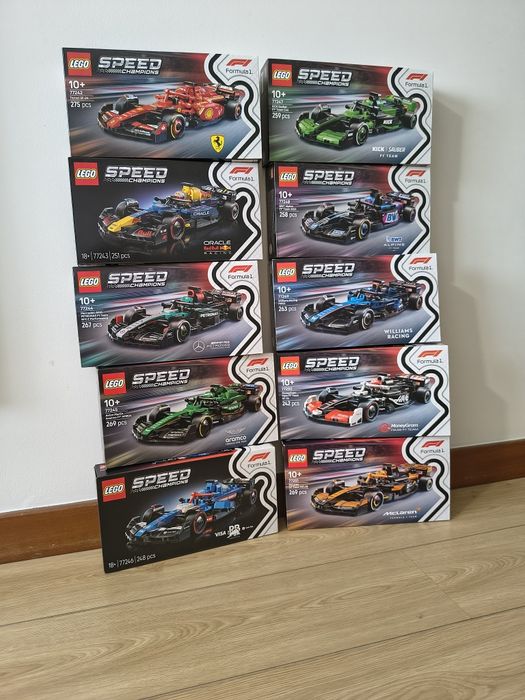 Lego Coleção Speed Champions F1 10x 77242 a 77251
