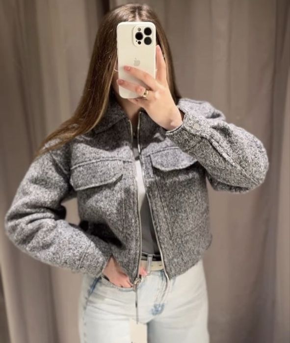 Бомбер куртка zara L