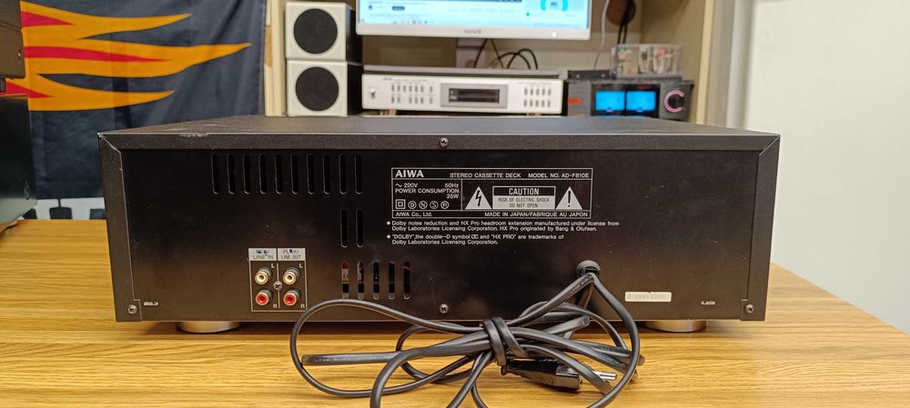 Кассетна дека  AIWA AD-F810 3 head (відео роботи ! )-звук !!