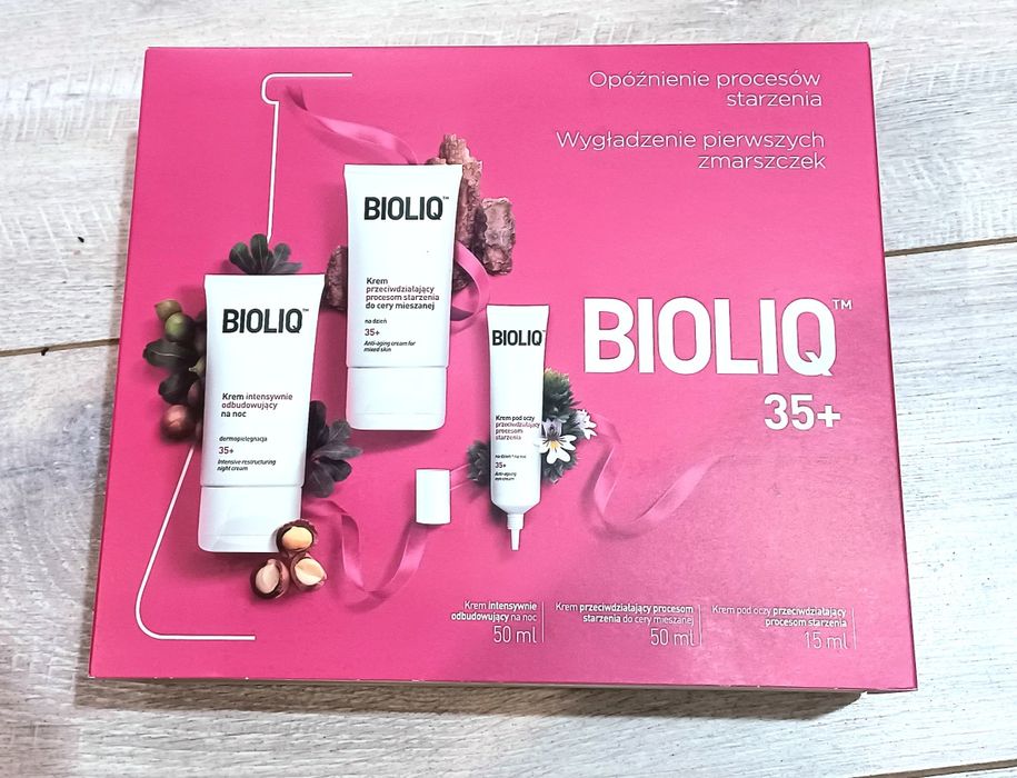 Bioliq NOWY zestaw 35+ Krem pod oczy, Krem na noc, Krem do cery miesza