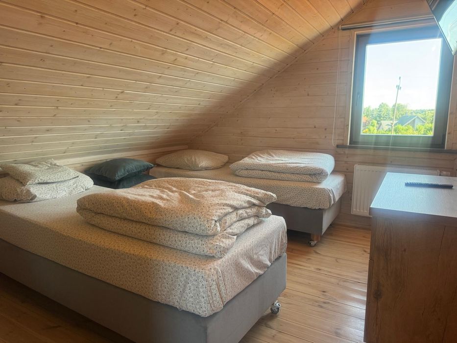 Domek na Mazurach z jacuzzi, sauna, 8 os.  Mrągowo, jezioro 1,2 km