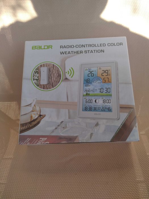 stacja pogodowa, bezprzewodowa , barometr TERMOMETR LCD KOLOR baldr
