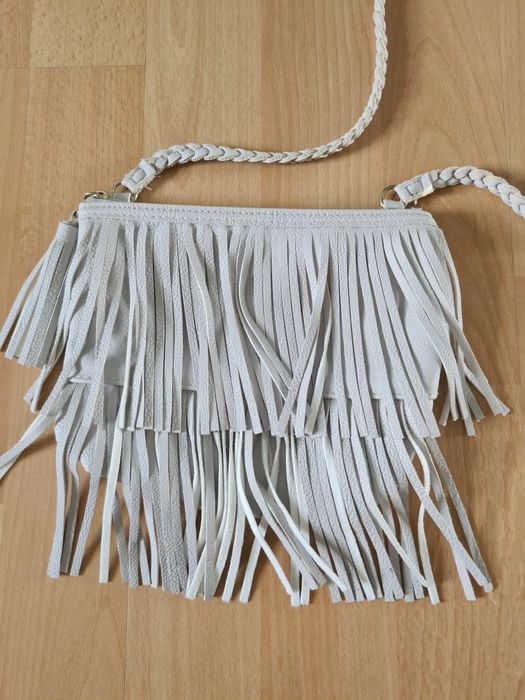 Torebka dla dziewczynki z frędzlami modna H&M stan idealny jak nowa