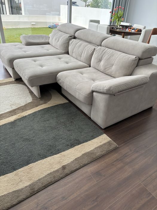 Sofa com 3 chaise longs em microfibras