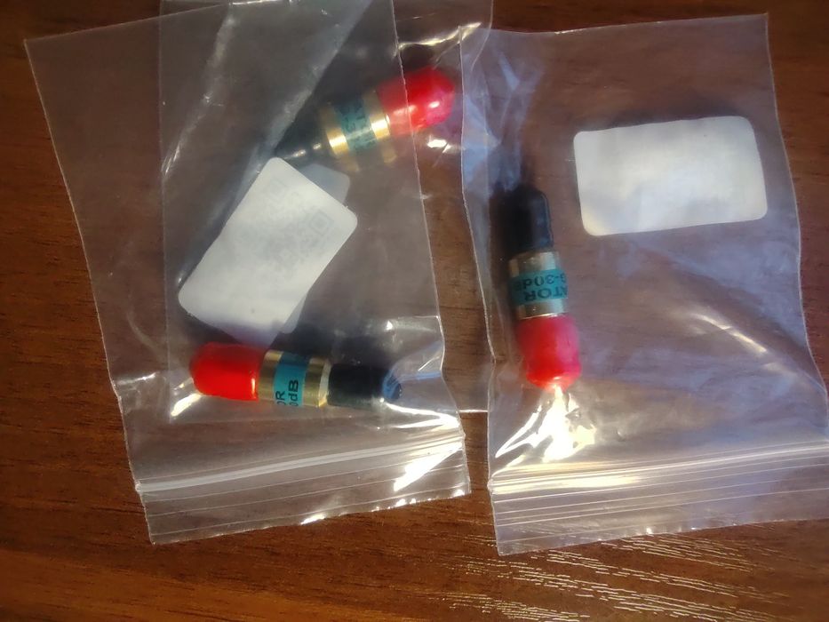 СВЧ Аттенюатори SMA 8GHz - для Lite VNA 64, Tiny SA Ultra gold