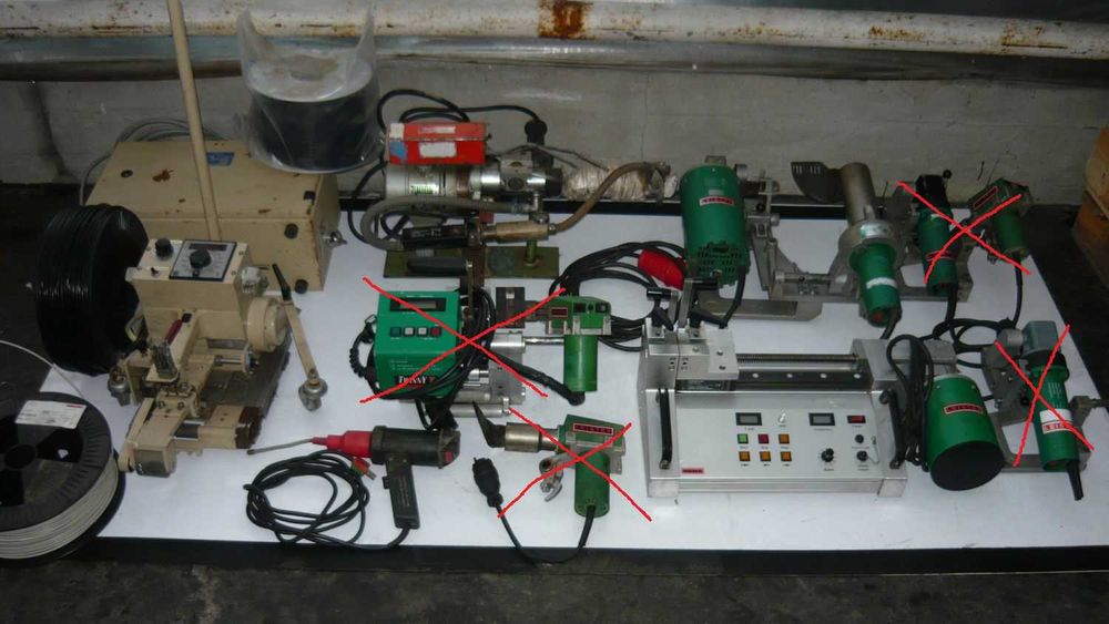 Zgrzewarka Leister Twinny Triac x84 membrana Sika Folii Pfaff Uniplan