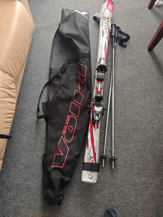 Лижі volkl 1560 мм DOUBLE GRIP LT + Чохол