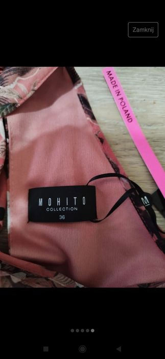 Sukienka w kwiaty MIDI Mohito 36/38