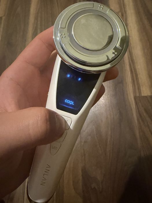 Wielofunkcyjny masażer do twarzy ANLAN Hot/Cold EMS LED – jak NOWY!