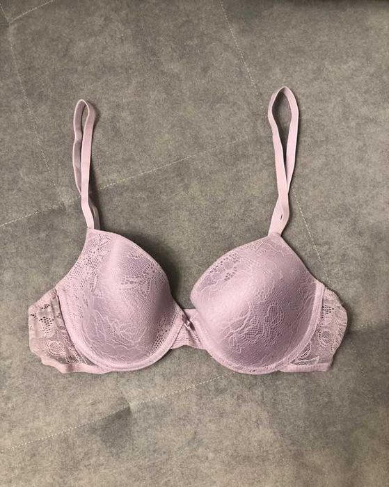 Nowy liliowy koronkowy biustonosz stanik 80B Primark