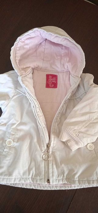 Casaca branca menina 12 -18 meses