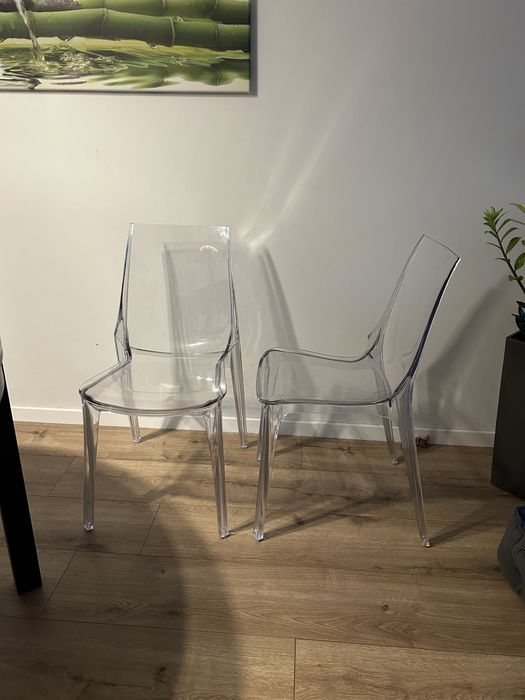 Krzesło Vanity przeźeoczyste transparentne