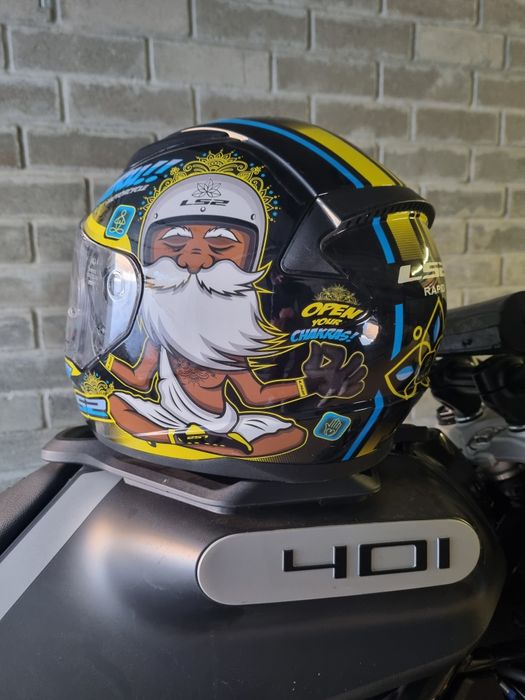 Kask motocyklowy ls 2 budda black-blue