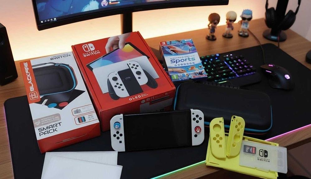 Nitendo Switch Oled NOVA com tudo Incluído