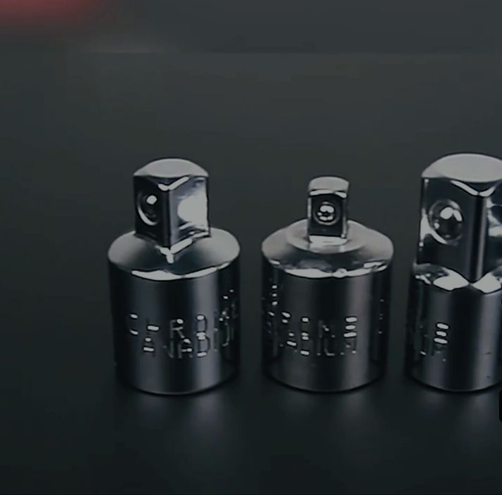 Набір 6шт адаптерів перехідників 1/2 3/8 1/4 подовжувач crome-vanadium