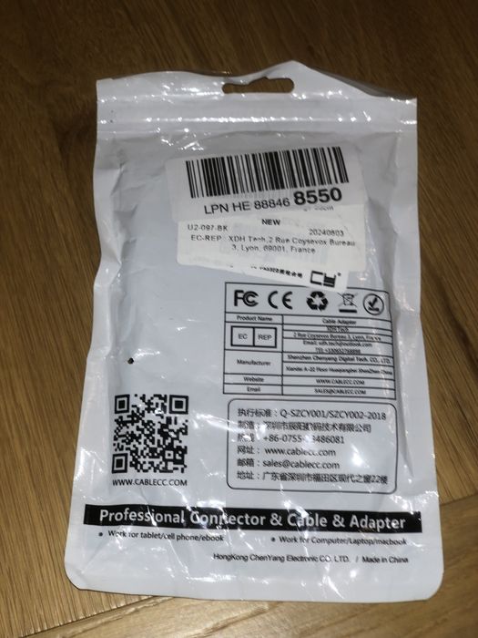 Kabel micro usb meski na zenski do tebletu telefonu komputera laptopa