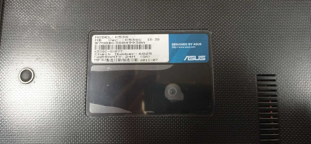 Sprzedam Laptopa ASUS model K53SC