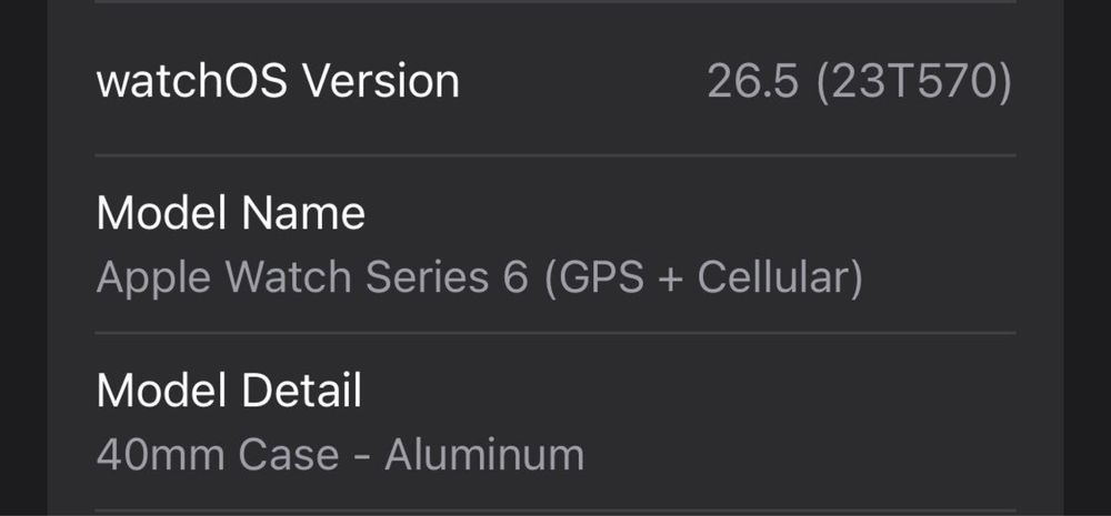 Apple Watch series 6