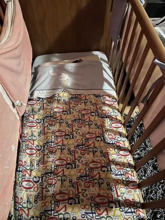 Proteções/tecidos, como novo, para grades da cama/berço