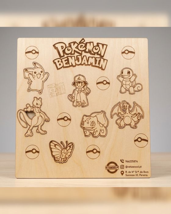Tabuleiro 28 x 30 cm de Encaixe em Madeira personalizado (pede o teu)