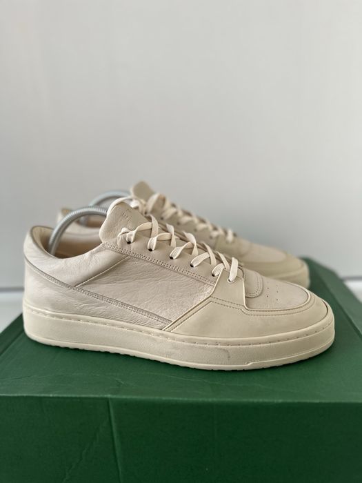 Шкіряні кросівки кеди etq amsterdam premium leather beige
