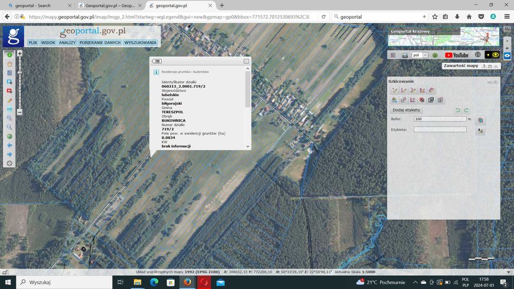 Atrakcyjne działki budowlane na Roztoczu o pow. 834 m2