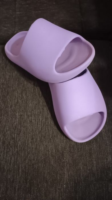 Fioletowe klapki z pianki 32-33