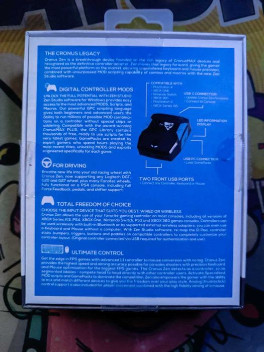 Емулятор контролера Cronus Zen для Xbox, Playstation, Nintendo та ПК