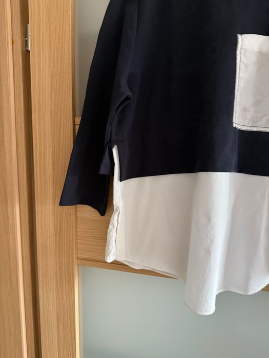 Granatowa bluzka cos