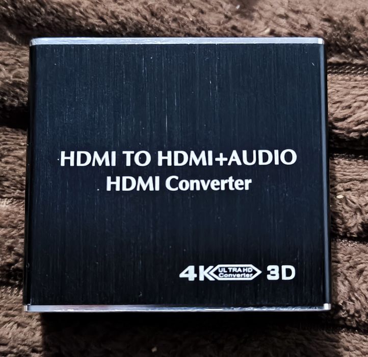 HDMI to HDMI + AUDIO HDMI Converter, SPDIF, analog stereo, 4K, 3D