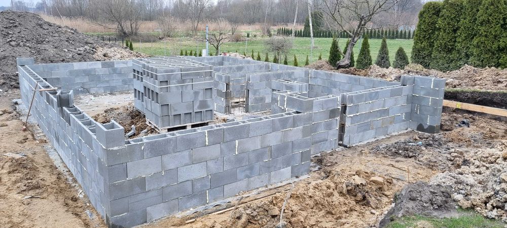 Pustak Szalunkowy 24 cm zalewowy betonowy , 30 cm , 20 cm OGRODZENIOWY