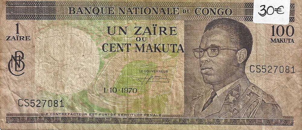 Notas antigas - Congo