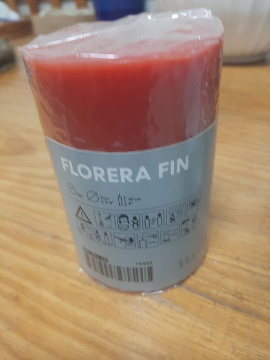Vela  Ikea salmão Florera Fin