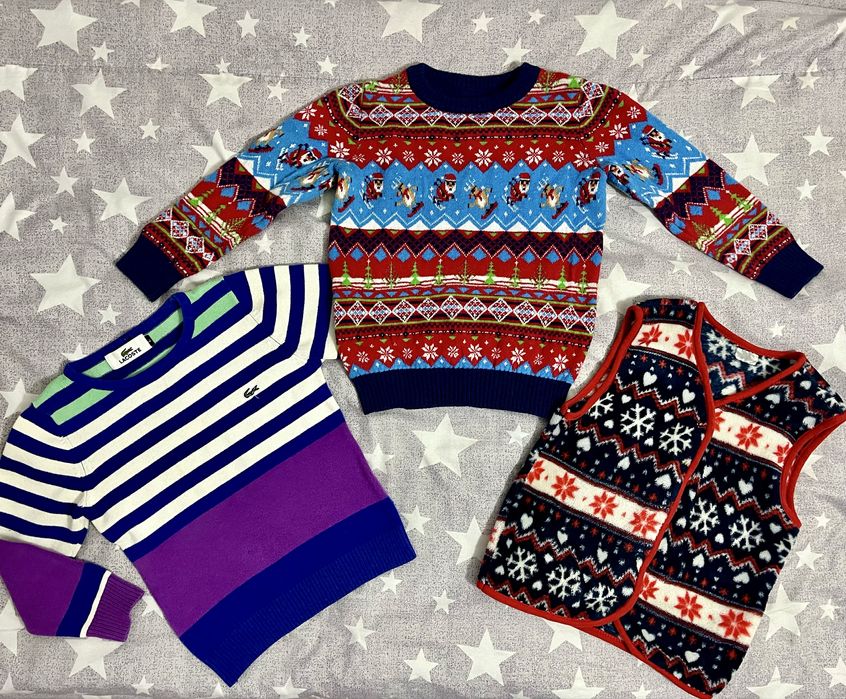 Набір фірмові дитячі светри кофти реглани жилет 4-5 р. хлопчику