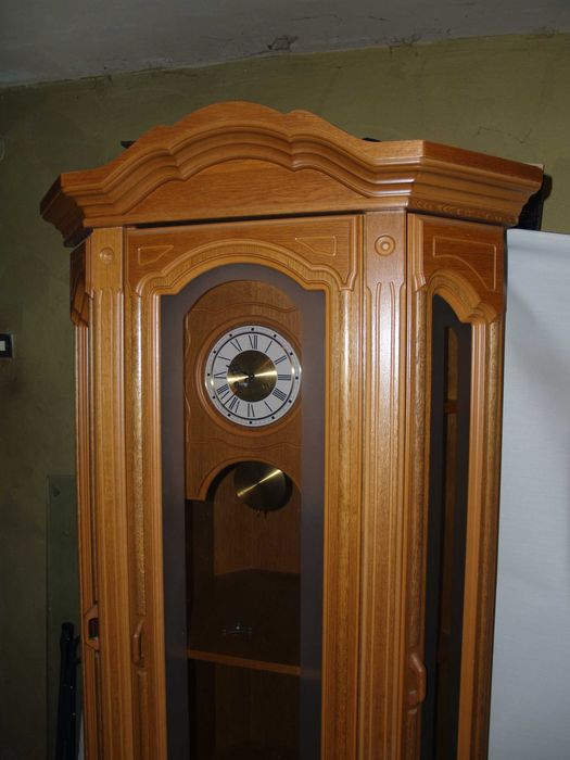 zegar stojący narożny mechaniczny nakrecany