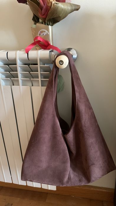 Mala Camurça Castanha