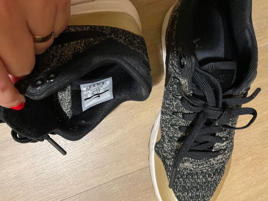 Ténis Sapatilhas Nike preto e dourado 38 senhora