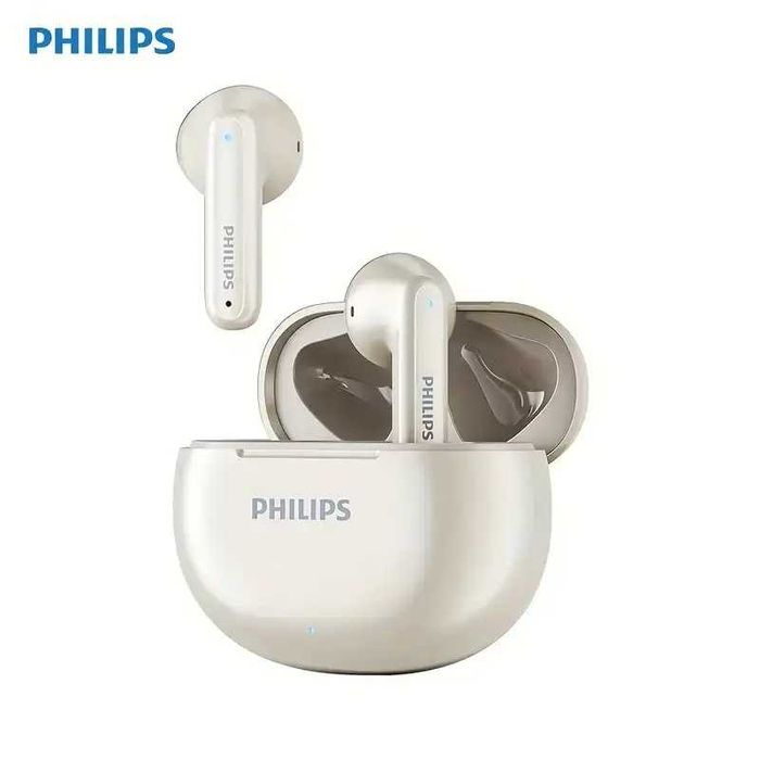 Навушники Philips TAT1199 для музики (TWS, ANC, 24 години, Bluetooth 5.4) (білі та чорні)