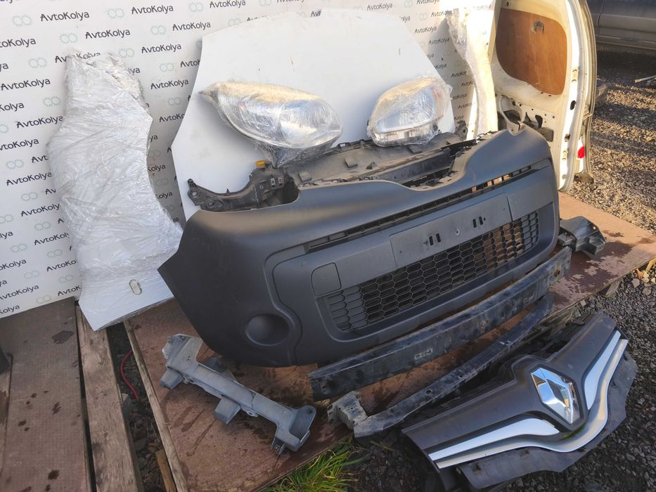 Renault Kangoo 08-16 Капот бампер Фара радіатор Рено Канго Комплект